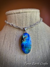 画像3: 【夢の実現をサポート】高品質スペクトロライト・ラブラドライト ペンダントトップ 神秘的ブルー・ゴールドの閃光 1点物 パワーストーン天然石 お守りアクセサリー ヒーリングジュエリー スピリチュアル (3)