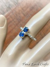 画像6: 【邪気払い・カリスマ性UP・金運アップ】宝石質 ブルーサファイア 指輪 リング 12号  1点物 ハンドメイド 彫金ジュエリー  天然石アクセサリー　9月誕生石　事業者お守り　上品 キレイめ デザイン (6)