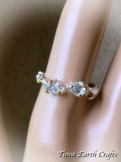 画像7: 【チャンスの引き寄せ・直観力アップ】宝石質ブルートパーズ 指輪リング with アメジスト サイズ調節可能 16号 17号 18号  天然石アクセサリー　キレイめ 上品 デザイン　1点もの ハンドメイド 彫金ジュエリー　銀細工 　 (7)