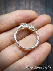 画像12: 【チャンスの引き寄せ・直観力アップ】宝石質ブルートパーズ 指輪リング with アメジスト サイズ調節可能 16号 17号 18号  天然石アクセサリー　キレイめ 上品 デザイン　1点もの ハンドメイド 彫金ジュエリー　銀細工 　 (12)