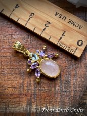 画像11: 【自己肯定感・自信アップ】高品質モルガナイト ペンダントトップ with 宝石質アメジスト・ブルートパーズ★ピンクアクアマリン ピンクベリル 1点物 スターリングシルバー925 18KGP 天然石パワーストーン 恋愛・結婚 お守り アクセサリー ヒーリングジュエリー (11)