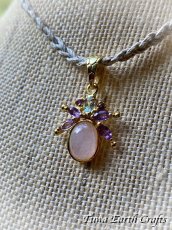 画像6: 【自己肯定感・自信アップ】高品質モルガナイト ペンダントトップ with 宝石質アメジスト・ブルートパーズ★ピンクアクアマリン ピンクベリル 1点物 スターリングシルバー925 18KGP 天然石パワーストーン 恋愛・結婚 お守り アクセサリー ヒーリングジュエリー (6)