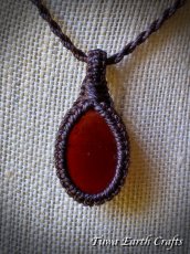 画像5: 【夢・目標の達成をサポート】ヘソナイト ガーネット シンプルネックレス ペンダント＊マクラメ 天然石パワーストーン アクセサリー ヒーリングお守りジュエリー　1月誕生石 (5)