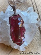 画像20: 【モチベーション・行動力アップ】 高品質アンダラクリスタル（シエラネバダ産）ネックレス・ペンダント  レア希少 エンジェルオーララズベリー 原石   シンプル マクラメ 1点もの ハンドメイドアクセサリー スピリチュアル お守り ヒーリングジュエリー (20)
