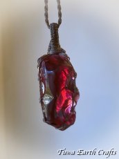 画像7: 【モチベーション・行動力アップ】 高品質アンダラクリスタル（シエラネバダ産）ネックレス・ペンダント  レア希少 エンジェルオーララズベリー 原石   シンプル マクラメ 1点もの ハンドメイドアクセサリー スピリチュアル お守り ヒーリングジュエリー (7)
