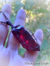 画像25: 【モチベーション・行動力アップ】 高品質アンダラクリスタル（シエラネバダ産）ネックレス・ペンダント  レア希少 エンジェルオーララズベリー 原石   シンプル マクラメ 1点もの ハンドメイドアクセサリー スピリチュアル お守り ヒーリングジュエリー (25)