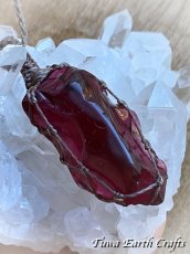 画像9: 【モチベーション・行動力アップ】 高品質アンダラクリスタル（シエラネバダ産）ネックレス・ペンダント  レア希少 エンジェルオーララズベリー 原石   シンプル マクラメ 1点もの ハンドメイドアクセサリー スピリチュアル お守り ヒーリングジュエリー (9)