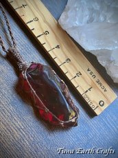 画像27: 【モチベーション・行動力アップ】 高品質アンダラクリスタル（シエラネバダ産）ネックレス・ペンダント  レア希少 エンジェルオーララズベリー 原石   シンプル マクラメ 1点もの ハンドメイドアクセサリー スピリチュアル お守り ヒーリングジュエリー (27)