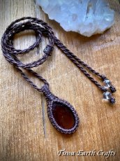 画像14: 【夢・目標の達成をサポート】ヘソナイト ガーネット シンプルネックレス ペンダント＊マクラメ 天然石パワーストーン アクセサリー ヒーリングお守りジュエリー　1月誕生石 (14)