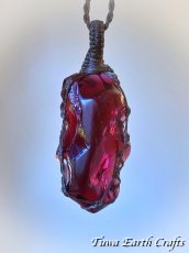 画像6: 【モチベーション・行動力アップ】 高品質アンダラクリスタル（シエラネバダ産）ネックレス・ペンダント  レア希少 エンジェルオーララズベリー 原石   シンプル マクラメ 1点もの ハンドメイドアクセサリー スピリチュアル お守り ヒーリングジュエリー (6)