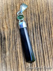 画像16: 【邪気除け・夢の実現・金運アップ】高品質ブラックトルマリン ポイント ペンダントトップ with グリーントルマリン★1点もの スターリングシルバー 天然石 ヒーリングジュエリー スピリチュアル 魔除け 厄除け お守り パワーストーンアクセサリー (16)