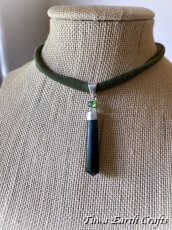 画像6: 【邪気除け・夢の実現・金運アップ】高品質ブラックトルマリン ポイント ペンダントトップ with グリーントルマリン★1点もの スターリングシルバー 天然石 ヒーリングジュエリー スピリチュアル 魔除け 厄除け お守り パワーストーンアクセサリー (6)