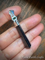 画像21: 【邪気除け・夢の実現・金運アップ】高品質ブラックトルマリン ポイント ペンダントトップ with グリーントルマリン★1点もの スターリングシルバー 天然石 ヒーリングジュエリー スピリチュアル 魔除け 厄除け お守り パワーストーンアクセサリー (21)