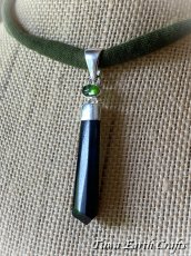 画像9: 【邪気除け・夢の実現・金運アップ】高品質ブラックトルマリン ポイント ペンダントトップ with グリーントルマリン★1点もの スターリングシルバー 天然石 ヒーリングジュエリー スピリチュアル 魔除け 厄除け お守り パワーストーンアクセサリー (9)